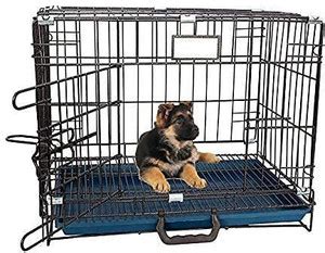 chullbull pet products Dog Cage 24 Inch Black Hard Crate Pet Crate ...