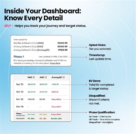 What information can I see inside my Amway Loyalty Program dashboard ...