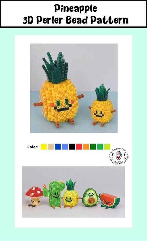 Perler Bead Food Designs 的图像结果