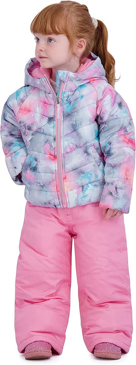 Rothschild Girls' Ski Jacket and Snowbib Snowsuit Set - Walmart.com