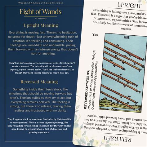 8 Of Wands As Feelings