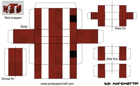 Image result for Snapper Fish Papercraft