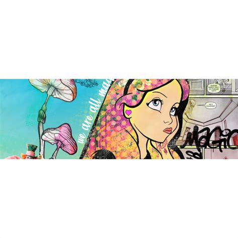 Poster Bad Alice Pop Art im Panorama, Aufhängefertig ...