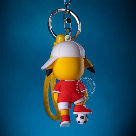 PIKACHU WITH FOOTBALL KEYCHAIN – The World Of Nerds