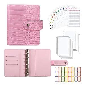 A7 Crocodile Budget Binder with Zipper Envelopes - Cash Stuffing ...