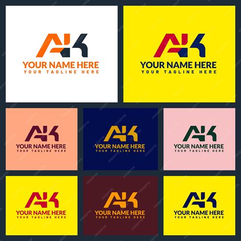 Premium Vector | Ak letter logo or ak text logo and ak word logo design