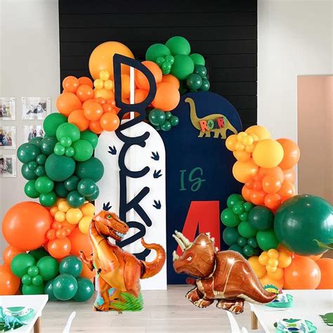 Buy Dinosaur Balloon Arch Kit Roar Foil Garland Jurassic World Three ...