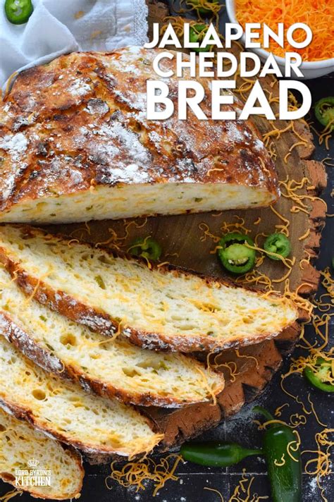 No Knead Jalapeno Cheddar Bread - Lord Byron's Kitchen