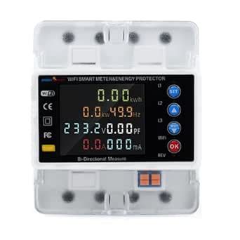 amiciSmart 3-Phase WiFi Energy Meter | Bi-Directional 80A Ampere Meter ...