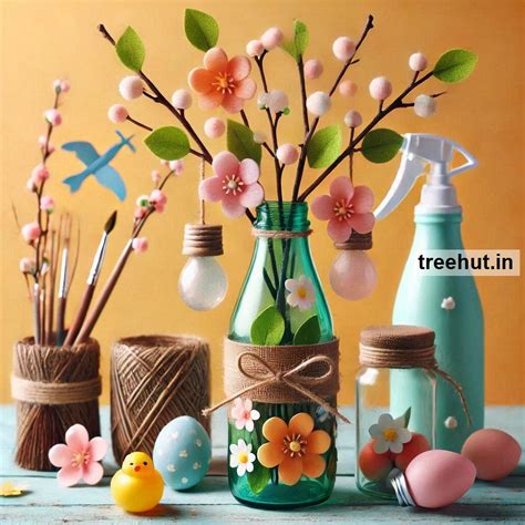 Spring Craft Ideas, Bottle Decoration Ideas
