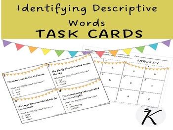 Descriptive Word Cards 的图像结果