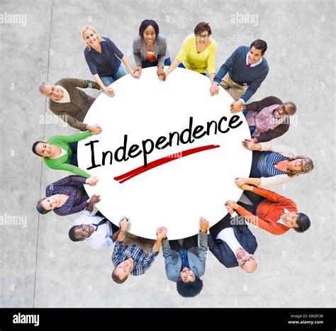 Aerial View of People and Independence Concepts Stock Photo - Alamy