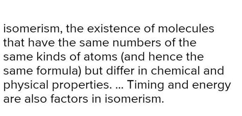 What is isomerism ? - Brainly.in