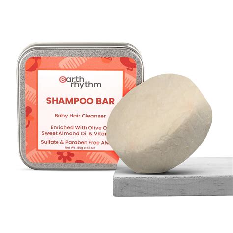 Buy Earth Rhythm Baby Shampoo Bar, Sulphate & Paraben Free, Plastic ...