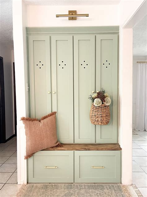 Check out how I built these DIY mudroom lockers as a functional drop ...