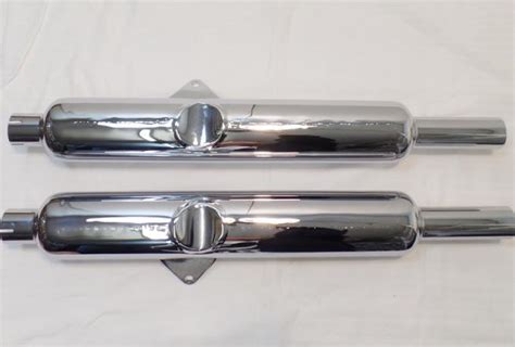 BSA A7/A10 Silencers Swinging Arm 1954-1958 1 1/2" /Pair | BRITISH Only ...