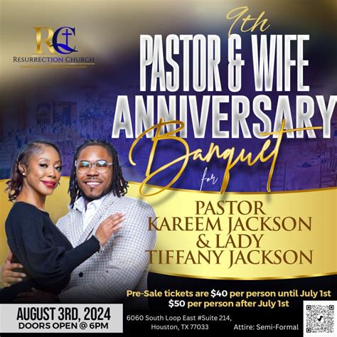 Pastor Kareem Jackson Pastoral Banquet , 6060 South Loop East, #214 ...