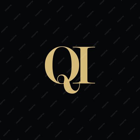 Premium Vector | Alphabet letters logo qi iq q and i