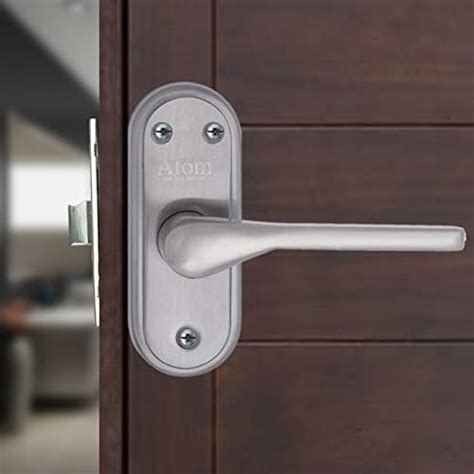 Atom Stainless Steel Bathroom Door Lock, Mortise Door Handle with Baby ...