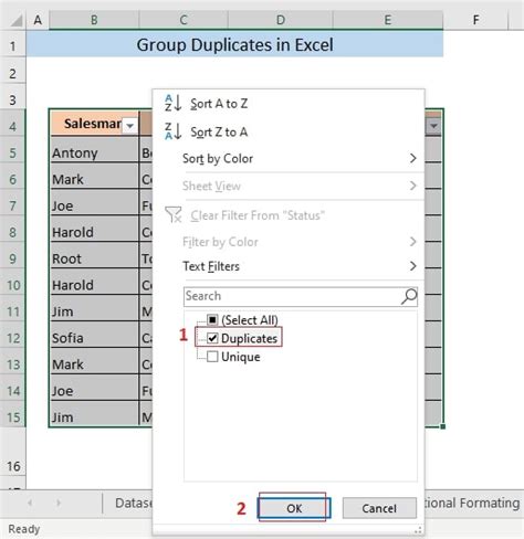 Image result for Excel Group Duplicate