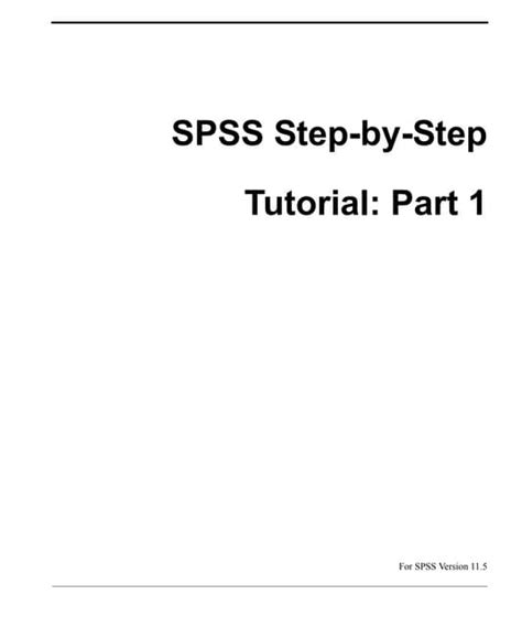 SPSS Tutorial 7 的图像结果