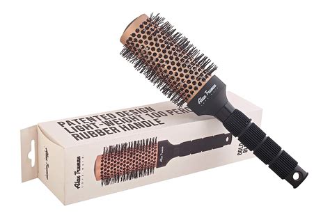 Buy Alan Truman Gold Ceramic Blow-Drying Brush - Medium, Gold, 200 g ...