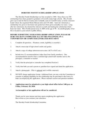 Fillable Online ScholarshipsCounseling - West Carroll High School Fax ...