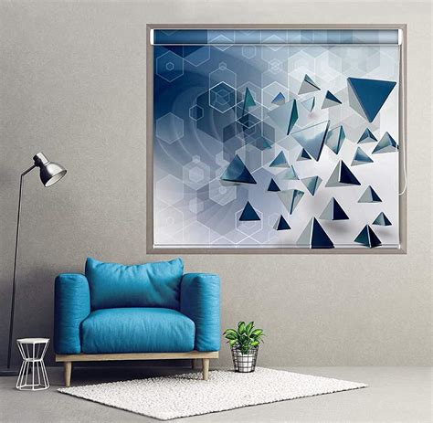 Kayra Decor Printed Blackout Roller Blinds for Windows UV Protection ...