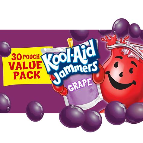 Kool-Aid Jammers Grape Flavored Juice Drink 30 India | Ubuy