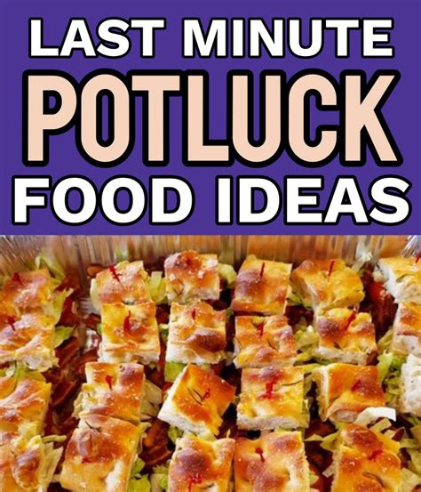 Potluck Ideas-Cheap & Quick Potluck Dishes And Food Ideas To Buy Or ...