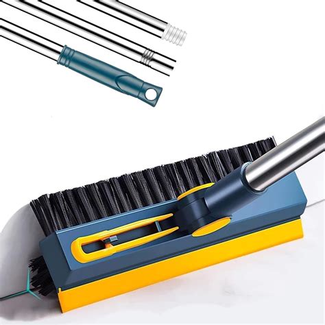ZHUQUA Bathroom Cleaning Brush with Wiper 3 in 1Tiles Cleaning Brush ...
