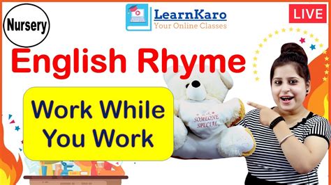 Work While You Work | Best English Rhyme 🔥 | Kids Engaging Rhyme with ...