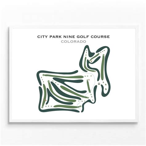 City Park Nine Golf Course, CO | Golf Course Map, Golf Map, Golfer Gift for Him, Scorecard ...
