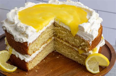 Limoncello Mascarpone Cake with Lemon Curd