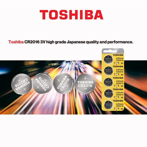 Snapklik.com : Toshiba CR2016 Battery 3V Lithium Coin Cell