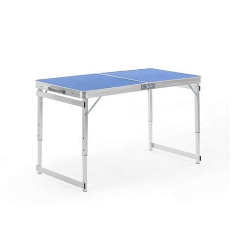 Folding Table - Corvids Height Blue Adjustable Aluminium Folding Table ...