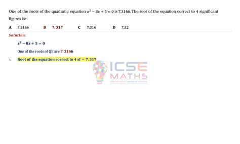 Welcome To ICSE Maths