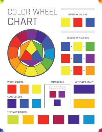 Complementary Colors Wheel Chart - PDF - WordLayouts