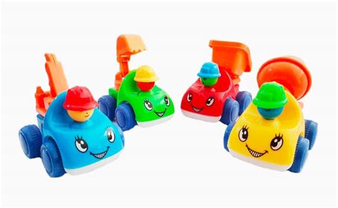 Buy Qbic Mini Engineering Friction Powered Excavator Truck, Pack of 4 ...