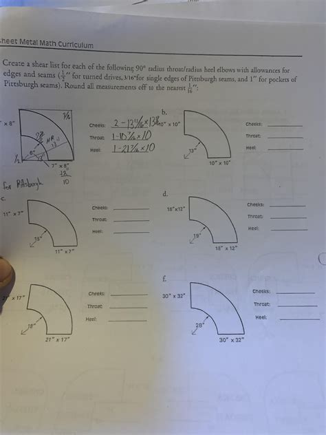 Sheet Metal Math Formulas 的图像结果
