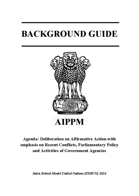 Aippm BG 2024 - .hfcrchvknhvtxezexyvhhy - ——————————— BACKGROUND GUIDE ...