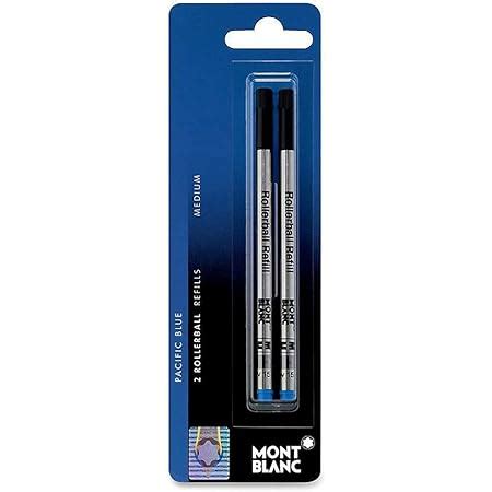 Mont Blanc(R) Refills, Rollerball, Medium Point, Blue, Pack Of 2 ...