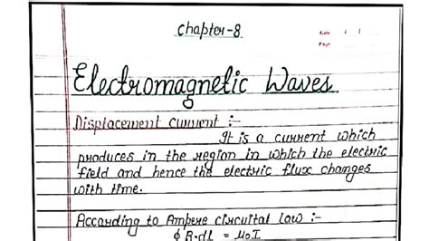 Electromagnetic Waves: Displacement Current and Properties (PHYS 101 ...