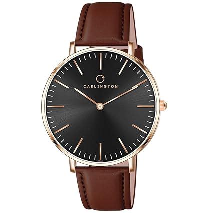 Buy Carlington Iconic Analog Wrist Watches for Men with Premium Leather ...