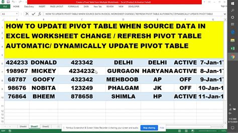 Image result for How to Update Existing PivotTable Data