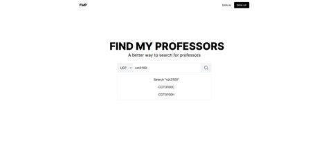 Find My Professors | Devpost
