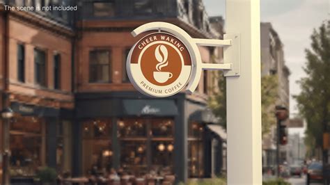 Corner Coffee Shop Signage Wall Mounted 3D model | 3D Molier International