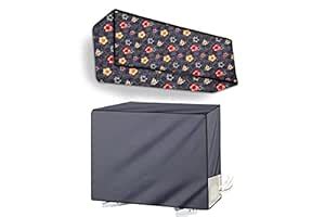 Stylista Split ac Cover Set of Indoor and Outdoor Unit Compatible for 1 ...