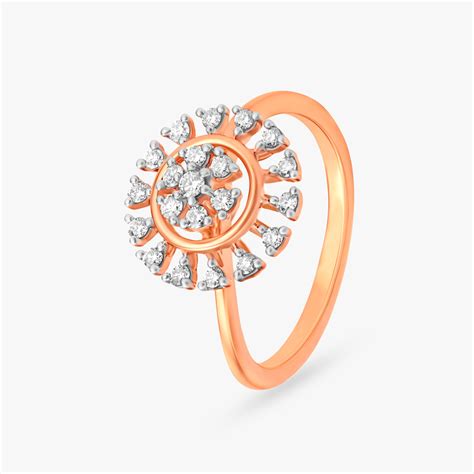 Elegant Floral Diamond Ring