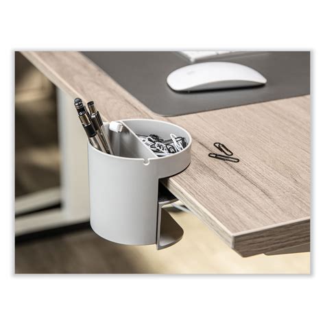 deflecto® Standing Desk Small Desk Organizer, Two Sections, 3.85 x 3.85 ...